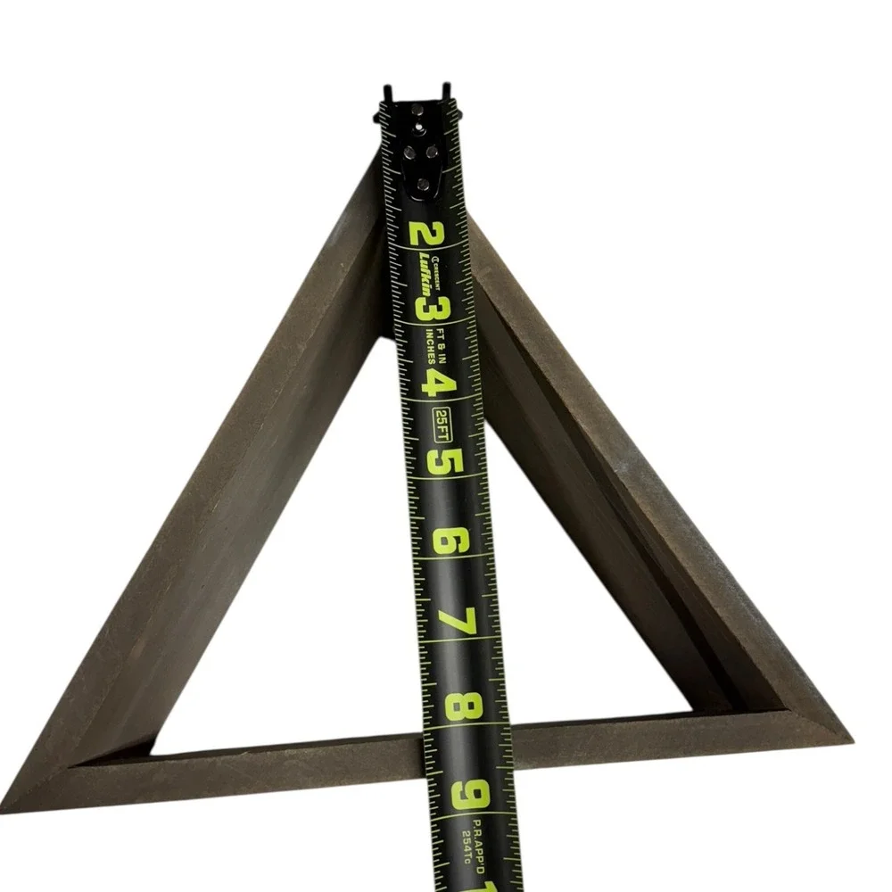Hobby Lobby Triangle Floating Wall Shelf Decor Display‎ Modern Geometric Gray